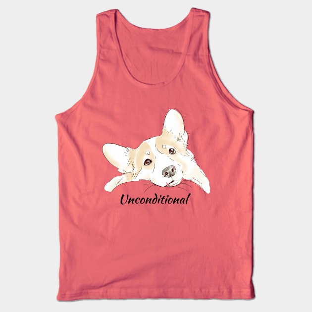 Unconditional Love - Corgi Tank Top by ZogDog Pro